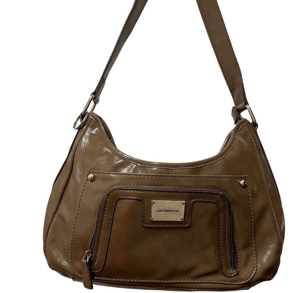 LIZ CLAIBORNE light brown handbag
